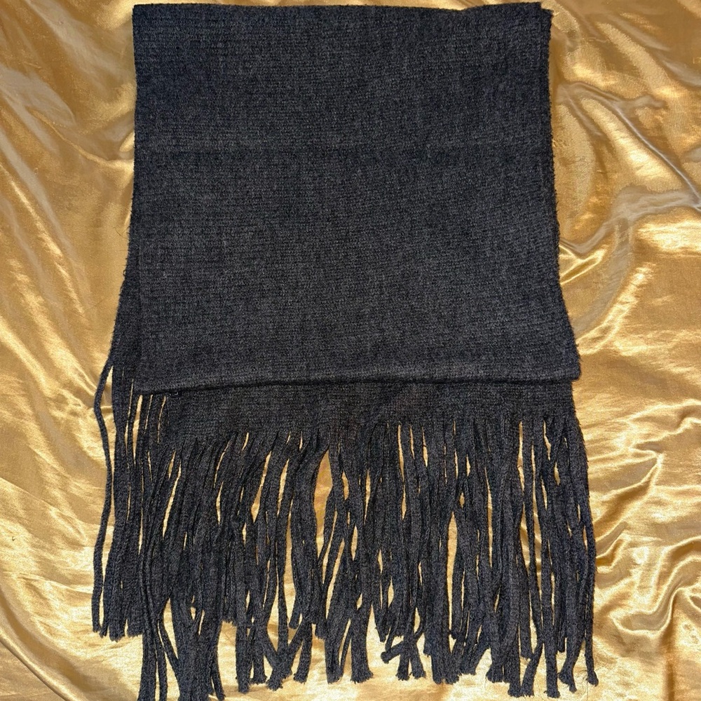 Black Fringe Scarf